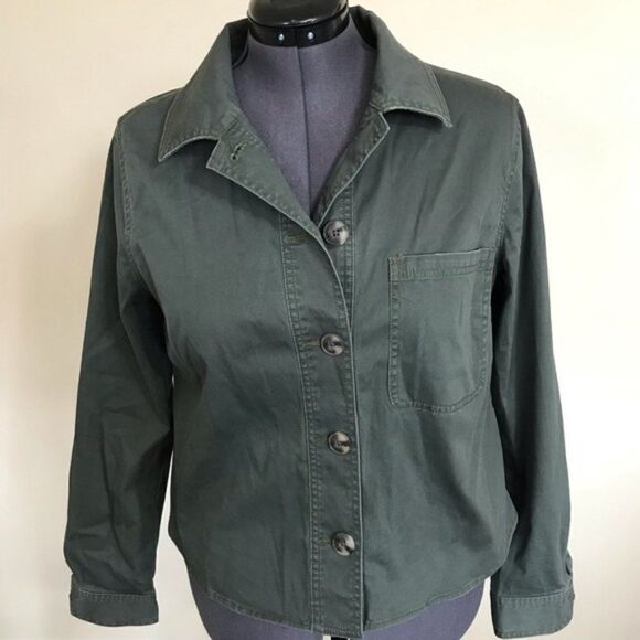 CABI Crossroads Jacket, Olive, S Style 5298 NWOT - Picture 2 of 5
